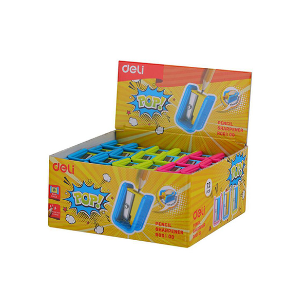 Taille Crayon Scolaire DELI R002 00 Pop avec réservoir Multi couleurs
