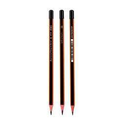 [37014] Crayon Graphite HB - Deli Crayon noir avec gomme DELI  HB.